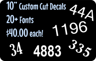 10 Inch Reflective House Numbers - Custom Reflective Stickers