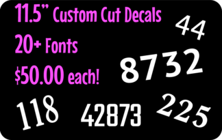 12 Inch Reflective House Numbers - Custom Reflective Stickers