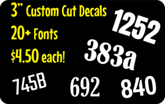 3 Inch Reflective House Numbers - Custom Reflective Stickers