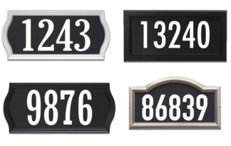 Reflective Address Plaques